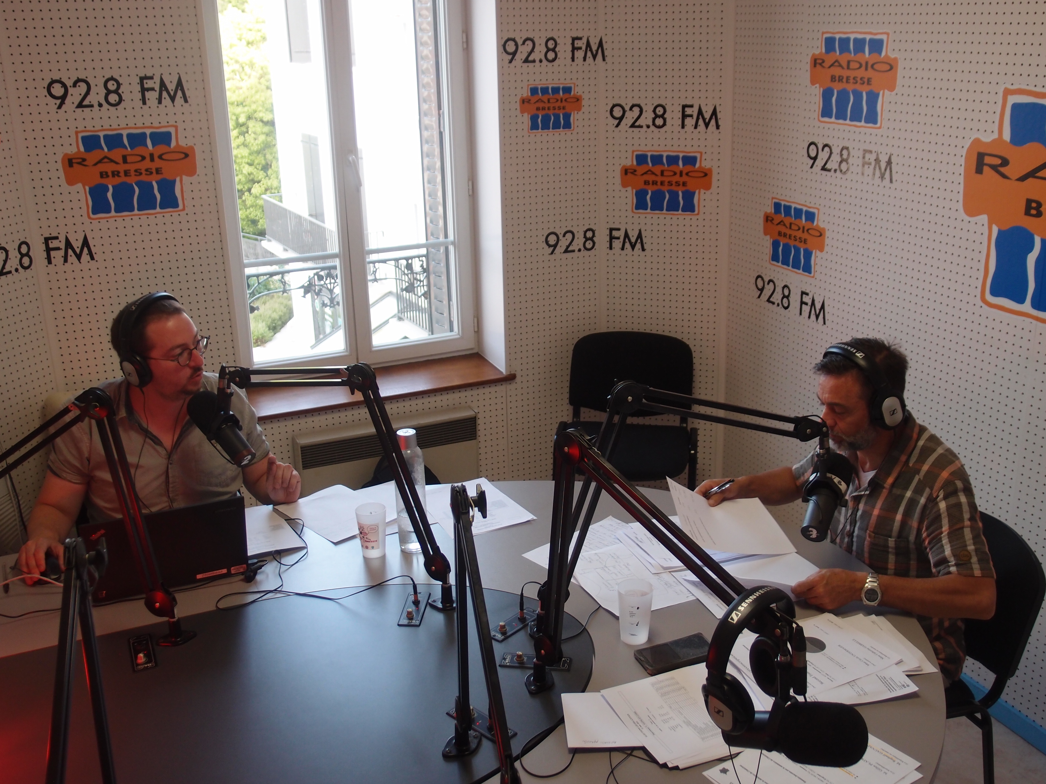 Les journalistes de Radio Bresse et l'Indépendant du Louhannais