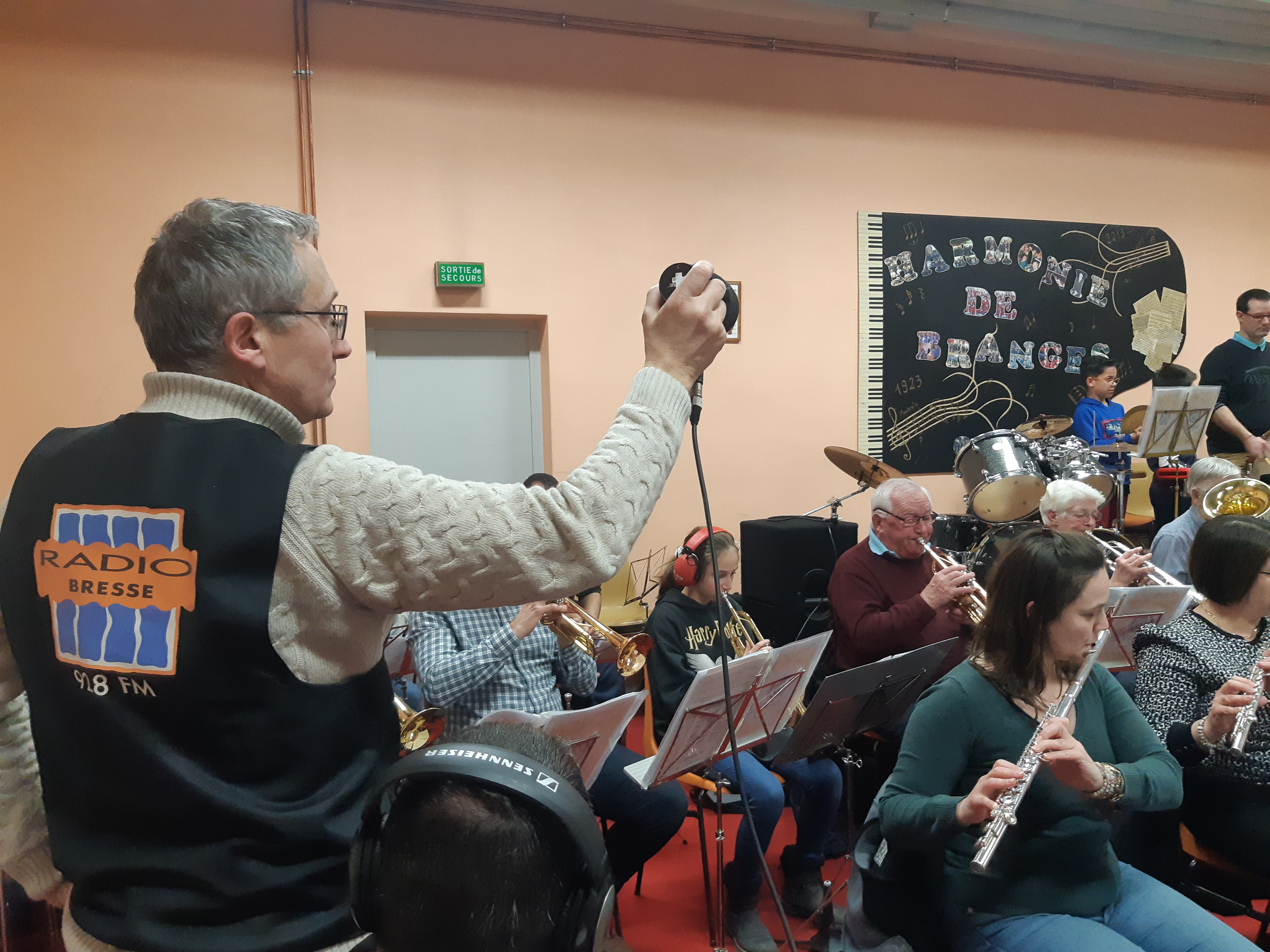 Emission en direct avec l'Harmonie de Branges