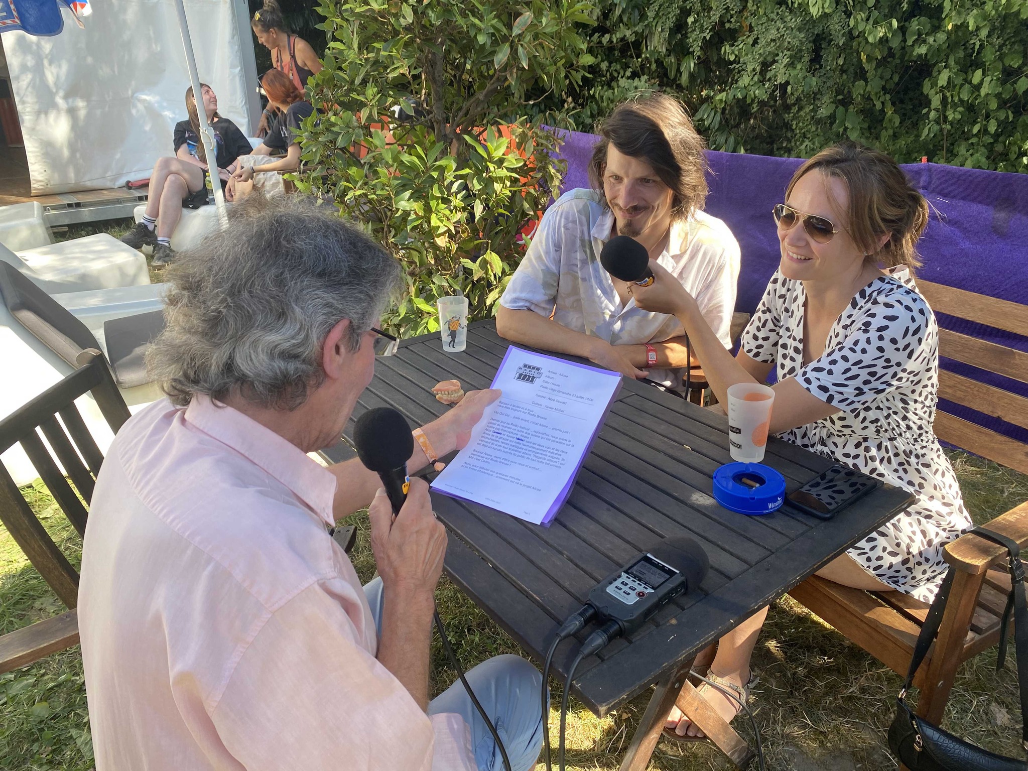Cédric en Interview avec "Aliose" au Paléo Festival